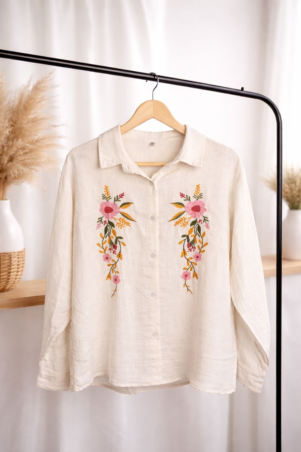 Summer Bloom Cotton Shirt